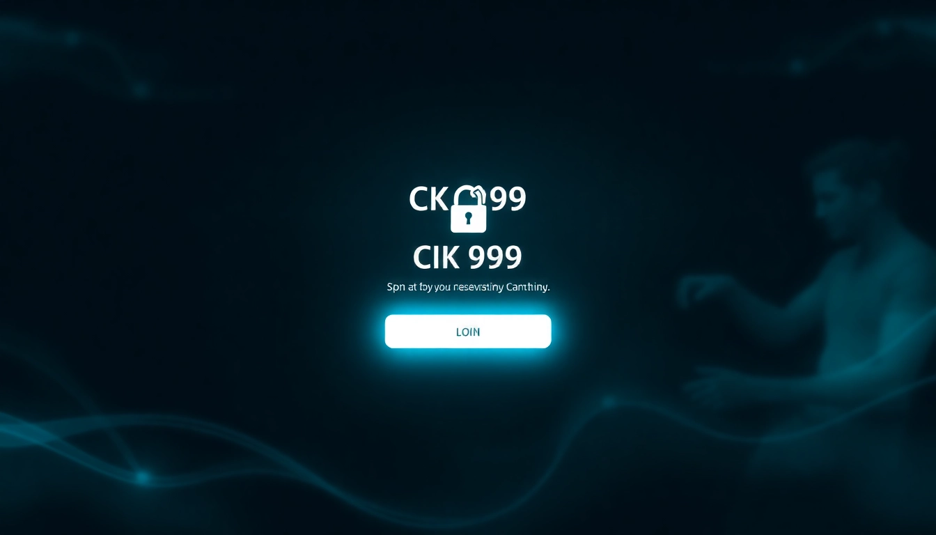 Quick and secure ck999 login interface on a modern gaming platform, emphasizing safety and ease of access.