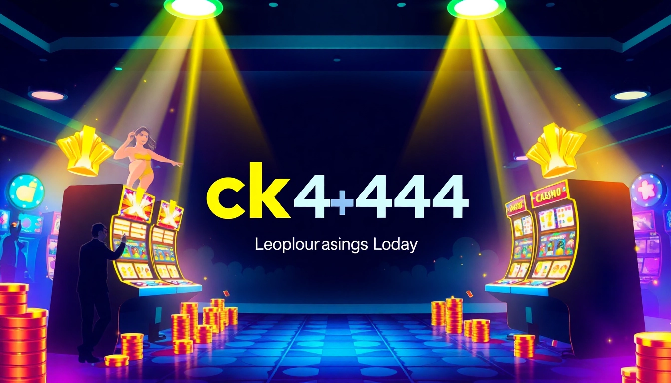 Engaging ck4444 online gaming platform with vibrant visuals, featuring game screens and players enjoying slots and table games from a sleek interface.