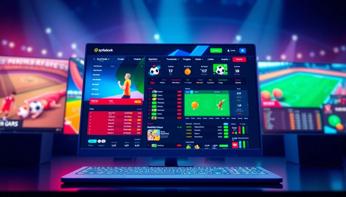 Screenshot of an engaging online sportsbook and casino website with sports and betting options