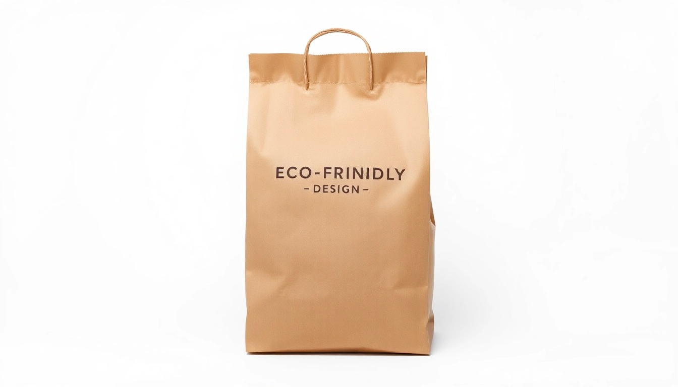 High-quality torba papierowa displayed with eco-friendly branding, showcasing durability and